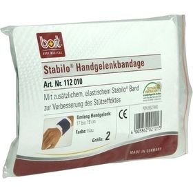 BORT STABILO HANDGELENKBANDAGE BLAU GR 2, 1 ST – PZN 8527480 из Германии