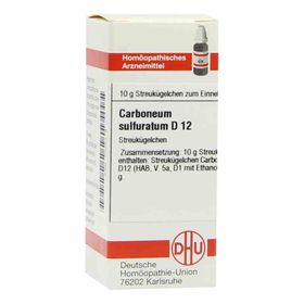 Carboneum Sulfurat. D 12 Globuli (10 g) – PZN 419 из Германии