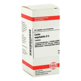 Carbo Vegetabilis D 3 Tabletten (80 stk) – PZN 1763881 из Германии