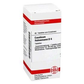 Causticum Hahnemanni D 6 Tabletten (80 stk) – PZN 1764449 из Германии