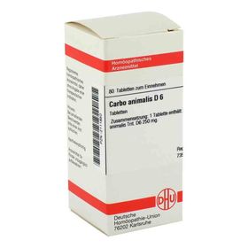 Carbo Animalis D 6 Tabletten (80 stk) – PZN 2111850 из Германии