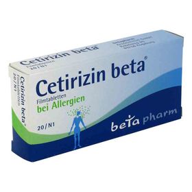 Cetirizin beta (20 stk) – PZN 2156870 из Германии