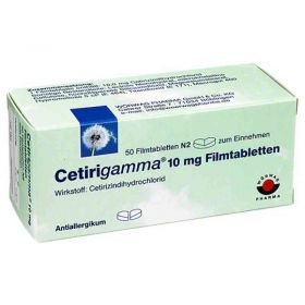 Cetirigamma 10mg (50 stk) – PZN 2163640 из Германии