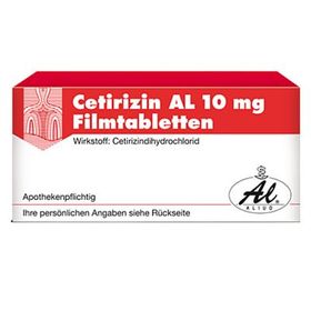 Cetirizin AL 10mg (7 stk) – PZN 2406640 из Германии