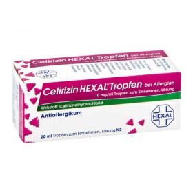 Cetirizin HEXAL bei Allergien 10mg/ml (20 ml) – PZN 2579613 из Германии