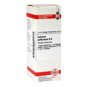 Calcium Sulfuricum D 6 Dilution (20 ml) – PZN 2609461 из Германии