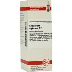 Centaurium Erythraea D 2 Dilution (20 ml) – PZN 2610369 из Германии