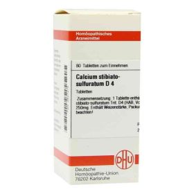 Calcium Stibiato Sulfuratum D 4 Tabletten (80 stk) – PZN 2627275 из Германии