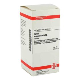 Carbo Vegetabilis D 30 Tabletten (200 stk) – PZN 2895797 из Германии