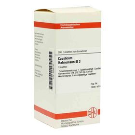 Causticum Hahnemanni D 3 Tabletten (200 stk) – PZN 2896147 из Германии