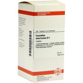 Ceanothus Americanus D 4 Tabletten (200 stk) – PZN 2896213 из Германии