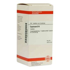 Capsicum D 6 Tabletten (200 stk) – PZN 4210289 из Германии