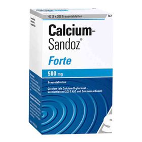 Calcium-Sandoz forte 500mg (2X20 stk) – PZN 4906200 из Германии