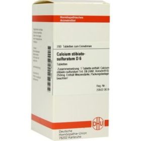 Calcium Stibiato Sulfuratum D 6 Tabletten (200 stk) – PZN 7162786 из Германии