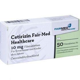 Cetirizin Fair-Med Healthcare 10mg Filmtabletten, 50 ST – PZN 10280704 из Германии