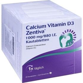 Calcium Vitamin D3 Zentiva 1000mg/880 I.E., 100 ST – PZN 10315696 из Германии