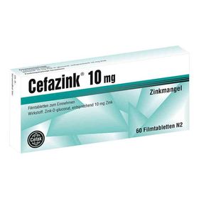 Cefazink 10mg (60 stk) – PZN 10549282 из Германии