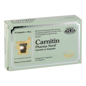 Carnitin Pharma Nord Kapseln (75 stk) – PZN 10762001 из Германии
