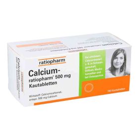 Calcium Ratiopharm 500 mg Kautabletten (100 stk) – PZN 11657619 из Германии