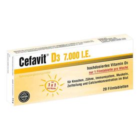 Cefavit D3 7.000 I.e. Filmtabletten (20 stk) – PZN 12347737 из Германии