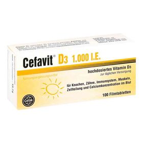 Cefavit D3 1.000 I.e. Filmtabletten (100 stk) – PZN 12490009 из Германии
