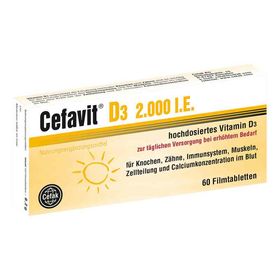 Cefavit D3 2.000 I.e. Filmtabletten (60 stk) – PZN 12490021 из Германии