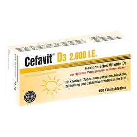 Cefavit D3 2.000 I.e. Filmtabletten (100 stk) – PZN 12490044 из Германии