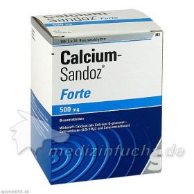 CALCIUM SANDOZ FORTE, 5X20 ST – PZN 169650 из Германии