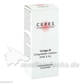 CERES Ginkgo Urt., 20 ML – PZN 178985 из Германии