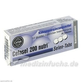Cefasel 200 nutri Selen-Tabs, 20 ST – PZN 2330753 из Германии