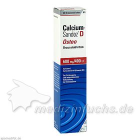 Calcium-Sandoz D Osteo Brausetabletten, 20 ST – PZN 2340148 из Германии
