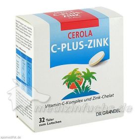 CEROLA C-PLUS-ZINK TALER GRANDEL, 32 ST – PZN 2752879 из Германии