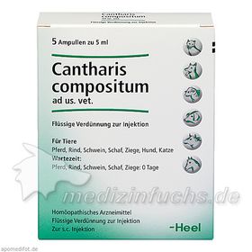 CANTHARIS COMPOSITUM ad us.vet.Ampullen, 5 ST – PZN 2768981 из Германии
