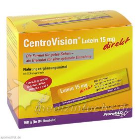 CentroVision Lutein 15mg direkt, 3X28 ST – PZN 3515437 из Германии