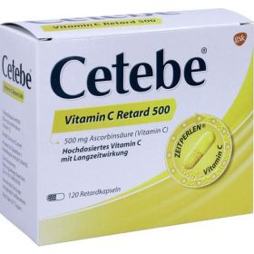 Cetebe Vitamin C Retard 500, 120 ST – PZN 3884301 из Германии