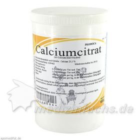 CALCIUMCITRAT vet, 1000 G – PZN 4089586 из Германии