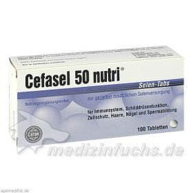 Cefasel 50 nutri Selen-Tabs, 100 ST – PZN 4522540 из Германии