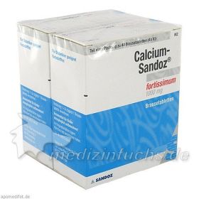 CALCIUM SANDOZ fortissimum Brausetabletten, 2X20 ST – PZN 4906217 из Германии