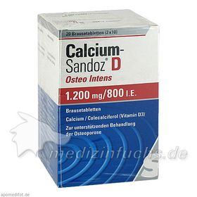 Calcium-Sandoz D Osteo intens 1200mg/800 I.E. Bta, 40 ST – PZN 687014 из Германии