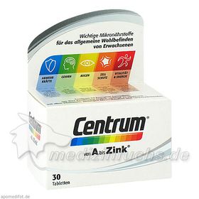 Centrum A-Zink + FloraGlo Lutein Capletten, 30 ST – PZN 7394479 из Германии