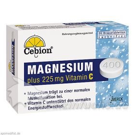 Cebion PLUS VITAMIN C MAGNESIUM, 20 ST – PZN 7554552 из Германии