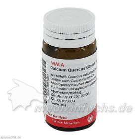 Calcium Quercus Globuli velati, 20 G – PZN 81091 из Германии
