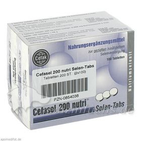 Cefasel 200 nutri Selen-Tabs, 200 ST – PZN 854038 из Германии