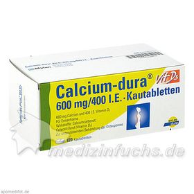 Calcium-dura Vit D3 600mg/400 I.E., 120 ST – PZN 8920757 из Германии