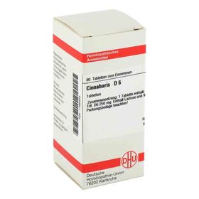 Cinnabaris D 6 Tabletten (80 stk) – PZN 1766359 из Германии