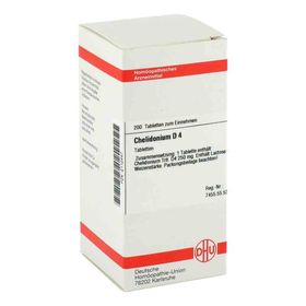Chelidonium D 4 Tabletten (200 stk) – PZN 2112447 из Германии
