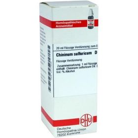 Chininum Sulfuricum D 4 Dilution (20 ml) – PZN 2117539 из Германии