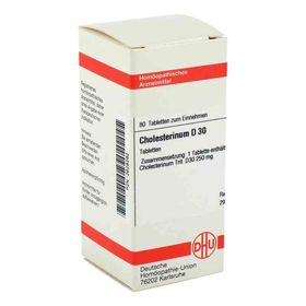 Cholesterinum D 30 Tabletten (80 stk) – PZN 2628292 из Германии