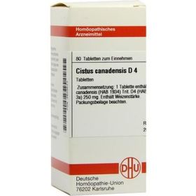 Cistus Canadensis D 4 Tabletten (80 stk) – PZN 2628524 из Германии