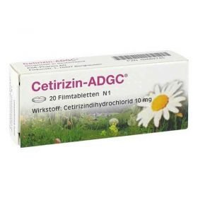 Cetirizin-ADGC (20 stk) – PZN 2662745 из Германии